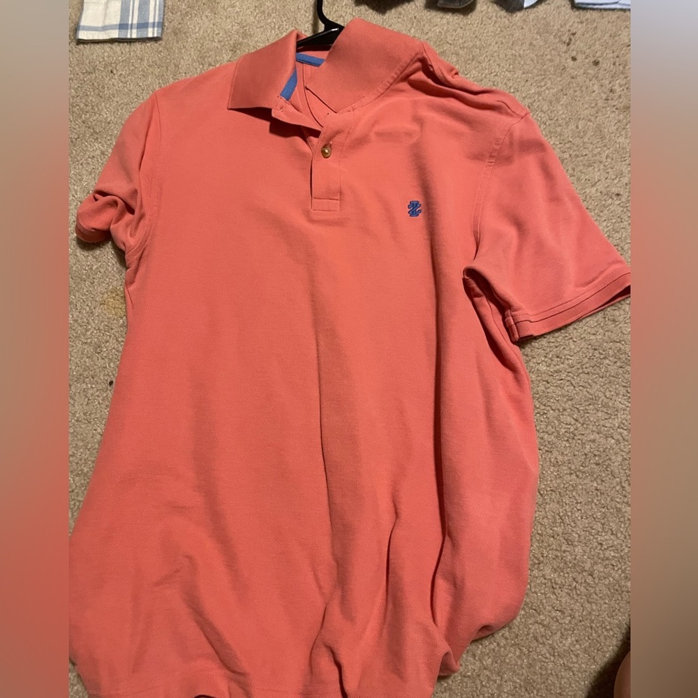 coral men’s polo